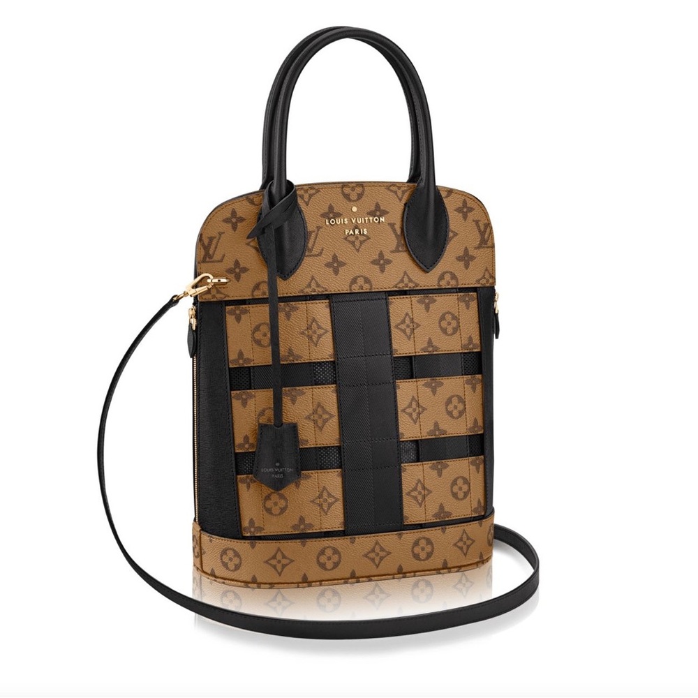 LOUIS VUITTON TRESSAGE TOTE Rare Reverse Monogram